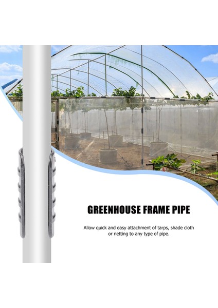 50PCS Siyah Sera Plastik Film Çerçeve Boru ve Film Klip Kelepçesi Konektör Kiti Bahçe Aracı 20MM (Yurt Dışından) fırsatları