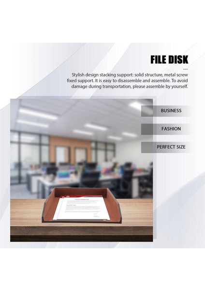 Pu Deri Toplama Mektup Tepsisi, Belge Masası Organizatör, Istiflenebilir Ofis Dosyası Belge Tepsi Sahibi (Kahverengi) (Yurt Dışından) fiyatları
