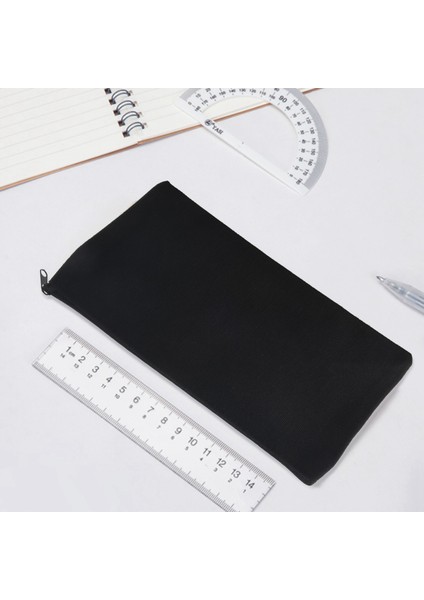 40 Pc Tuval Fermuarı Torbalar Tuval Makyaj Çantaları Kalem Kılıfı Boş Diy Zanaat Çantaları Seyahat Diy Craft Okulu Siyah (Yurt Dışından) fiyatları