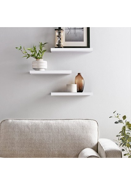 Duvar Için Yüzen Raflar, Oda Dekoru/depolama/ekran Için 16 Inç Ahşap Duvar Rafı, Yatak Odası, Banyo, Oturma Odası, Mutfak, B Için (Yurt Dışından) fırsatları