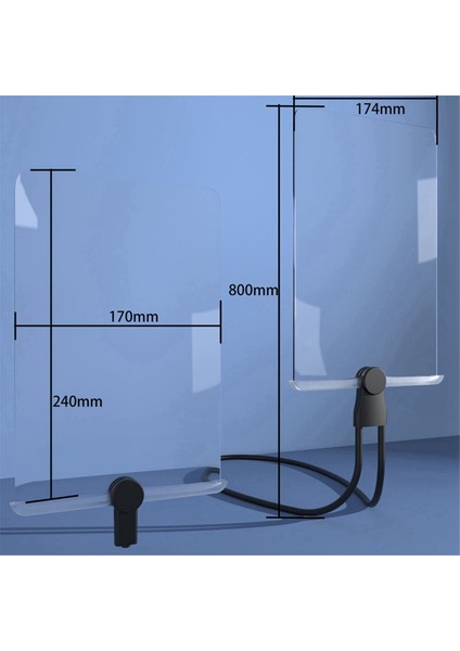 Yüksek Tanımlı Dikey Ekran Akrilik Büyütme Cam Büyük Görüntüleme Alanı Ev ve Ofis Için Mükemmel Siyah Kullanın Siyah Kullanın (Yurt Dışından)