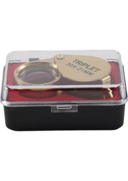 Taşınabilir 30X Güç 21MM Kuyumcular Büyüteç Katlanabilir Altın Göz Loupe Mücevher Mağazası Büyüteç Cam (Yurt Dışından)