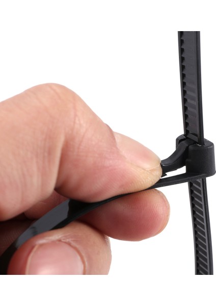 Kurtulabilir Fermuar Bağları 12 Inç Ağır Hizmet Tipi Zip Kravat Kalın Siyah Kablo Bağları 100LB Gerilme Mukavemeti Naylon Kablo Tel Bağları 100 Pcs (Yurt Dışından) indirimleri