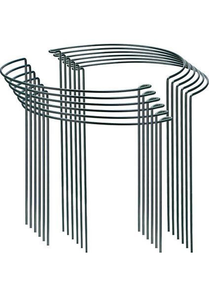 Domates Çiçekler Için 12 Yarı Düzüler Halka Bitki Bahçe Çiçek Destek Paketleri, Sınır Desteği (Yurt Dışından)