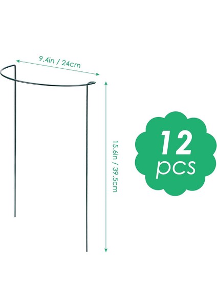 Domates Çiçekler Için 12 Yarı Düzüler Halka Bitki Bahçe Çiçek Destek Paketleri, Sınır Desteği (Yurt Dışından) fiyatları