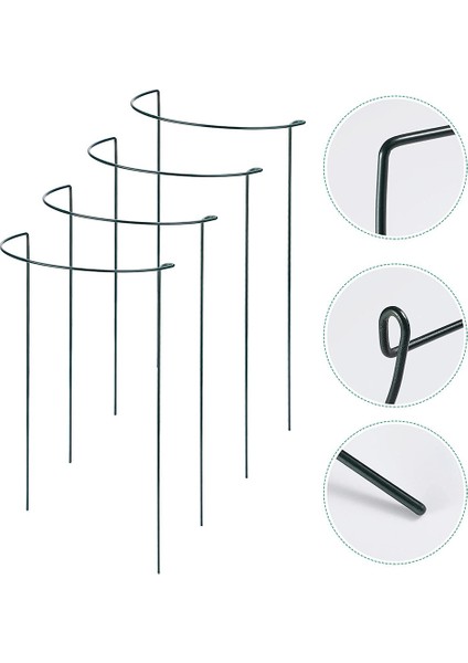 Domates Çiçekler Için 12 Yarı Düzüler Halka Bitki Bahçe Çiçek Destek Paketleri, Sınır Desteği (Yurt Dışından) modelleri