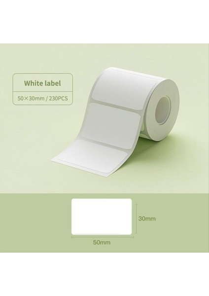 3 Rulo Beyaz Etiket Kağıdı Beyaz 50X30MM B1 B21 B3S Etiket Maker Su Geçirmez, Kendi Yapışkanlı Etiket Kağıdı (Yurt Dışından) fırsatları