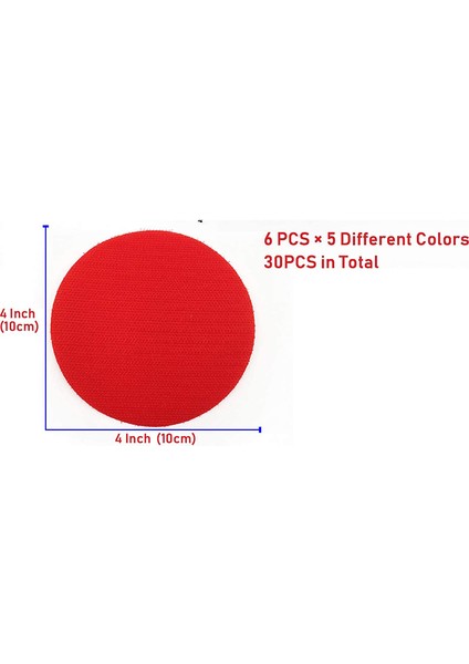 30PCS Halı Spot Işaretleri Halı Daire Lekeleri Işaretleri Zemin Oturma Noktaları Daireler Oturma Işaretleri Çocuklar Için Sınıflar Sınıf (Yurt Dışından) fırsatları