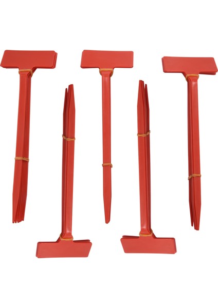 Bahçeler Dikim Araçları 50 Pcs Bonsai Plastik Fabrikası Etiketleri Bahçe Etiketleri T Tipi Kalifiye Bahçe Etiketleri Işaretçiler Kırmızı Kalkış (Yurt Dışından)
