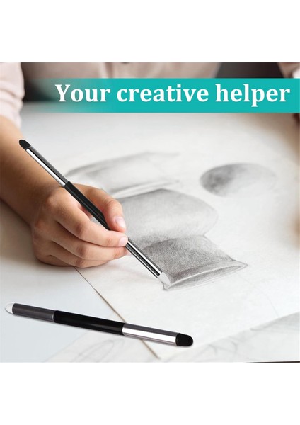 12 Adet Karıştırma Sünger Kalem Çift Başlı Yıkanabilir Ovma Sünger Fırçası (Yurt Dışından) indirimleri