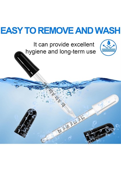 10 Adet Kauçuklu Damlalık, Hassas Pipet Damlalıkları (Yurt Dışından) modelleri