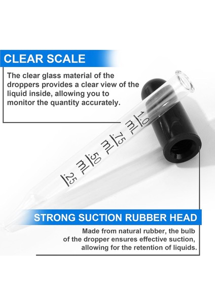 10 Adet Kauçuklu Damlalık, Hassas Pipet Damlalıkları (Yurt Dışından) fırsatları