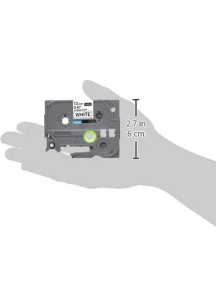 Kardeş P-Press Tze Için Etiket Bandı Değiştirme 12MM 0.47 Inç Lamine 26.2 Feet Beyaz (8m), 2 Paket (Yurt Dışından) fiyatları