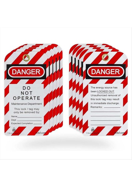 Tehlike Etiketleri Çalıştırma Uyarı Bakım Etiketleri Kilitleme Etiketleri, Ekipman Onarımı Için Bagaj Etiketleri (Yurt Dışından)