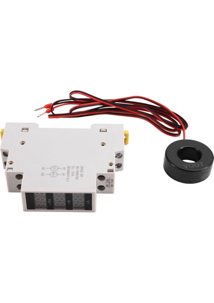 Kılavuz Ray Dijital Ekran Aleti Üç Fazlı Tek Fazlı Voltaj ve Mevcut Hertz Metre Ac Mini Modülü Bavz-3r (Yurt Dışından)