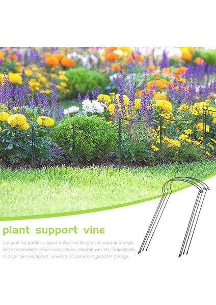 4 Paket Fabrikası Destek Sehpa Metal Bahçe Fabrikası Yeşil Yarım Yuvarlak Bitki Destek Halkası Bitki Kafes Bitki Desteği (Yurt Dışından) modelleri