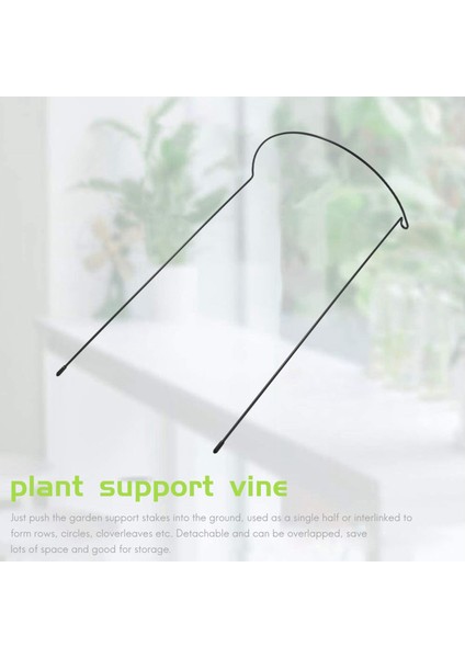 4 Paket Fabrikası Destek Sehpa Metal Bahçe Fabrikası Yeşil Yarım Yuvarlak Bitki Destek Halkası Bitki Kafes Bitki Desteği (Yurt Dışından) fırsatları