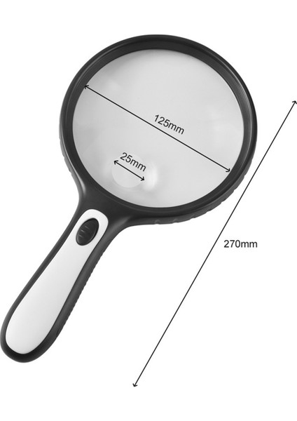 Işık ile Büyüteç, 10X 20X El Tipi Büyüteç 4 LED Yüksek Parlaklık Işığı, Yaşlıların Okuması Için (Yurt Dışından) fiyatları