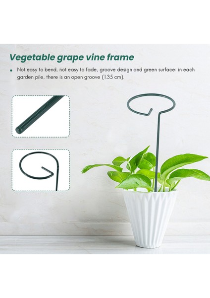 8pcs Güzel Bitki Desteği Stand Çiçekleri Destek Halkası Metal Bitki Destek Biçin Bonsai Destek Arka Bahçe Aracı (Yurt Dışından) fiyatları