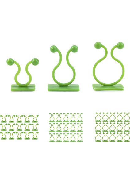 120PCS Yeşil Görünmez Duvar Asma Sabitleme Klipsi, Bitki Tırmanma Sabitleme Cihazı Kendi Kendine Yapışkanlı Sabitleme Kanca Asma Sabitleme Cihazı (Yurt Dışından)