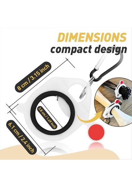 Zip Tie Organizer Kablo Tie Organizer Tutucu Karanlıkta Güçlü Verimli Çözüm 8 Pcs (Yurt Dışından) indirimleri