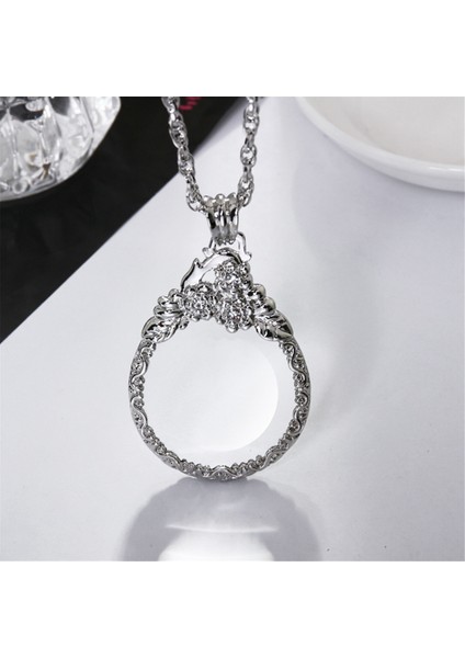 2,5x Büyüteç Cam Kolye Retro Büyüteçli Büyüteç, Kitapları, Dergileri ve Gazeteleri Okumak Için Uygun (Yurt Dışından) modelleri