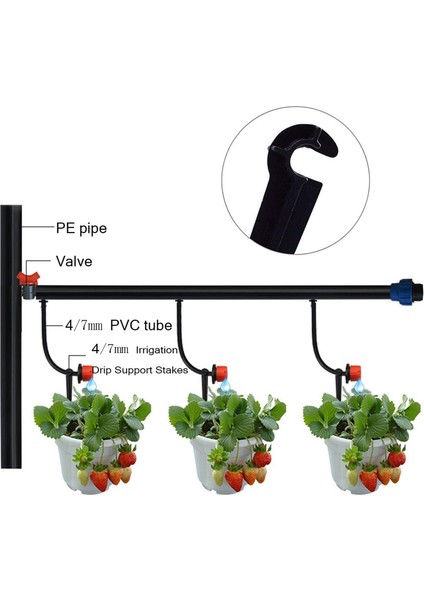 1/4 Inçlik Tüp Hortumu Çiçek Yatakları, Sebze Bahçeleri, Otlar Bahçeleri Için 200PCS Sulama Damlama Destek Dağı (Yurt Dışından) fiyatları