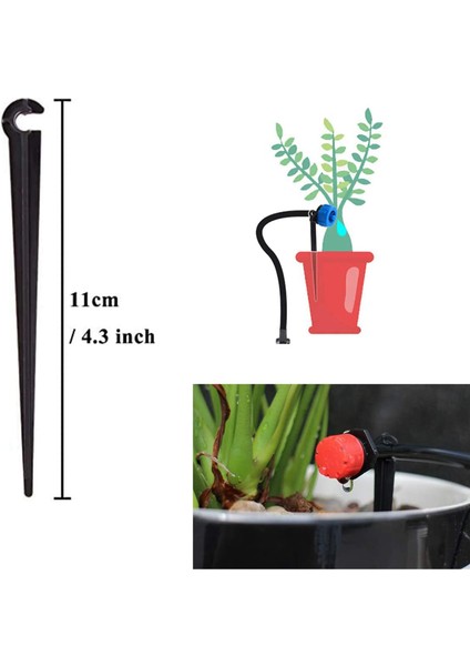 1/4 Inçlik Tüp Hortumu Çiçek Yatakları, Sebze Bahçeleri, Otlar Bahçeleri Için 200PCS Sulama Damlama Destek Dağı (Yurt Dışından) modelleri