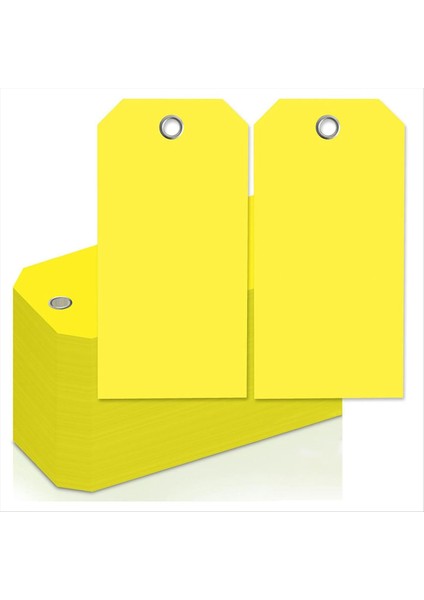 4 3/4in x 2 3/8in Neon Nakliye Etiketleri Boş Girişli Düzlemeli Takım Etiketleri Yazılabilir Bagaj Etiketleri, B (Yurt Dışından)