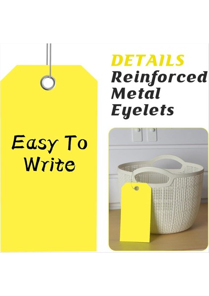 4 3/4in x 2 3/8in Neon Nakliye Etiketleri Boş Girişli Düzlemeli Takım Etiketleri Yazılabilir Bagaj Etiketleri, B (Yurt Dışından) fırsatları