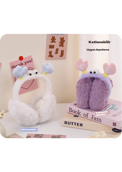 Sıcak Tutan, Kış Için Sevimli, Donmaya ve Rüzgara Karşı Koruyan, Katlanabilir, Peluş Kulaklık (Yurt Dışından) modelleri