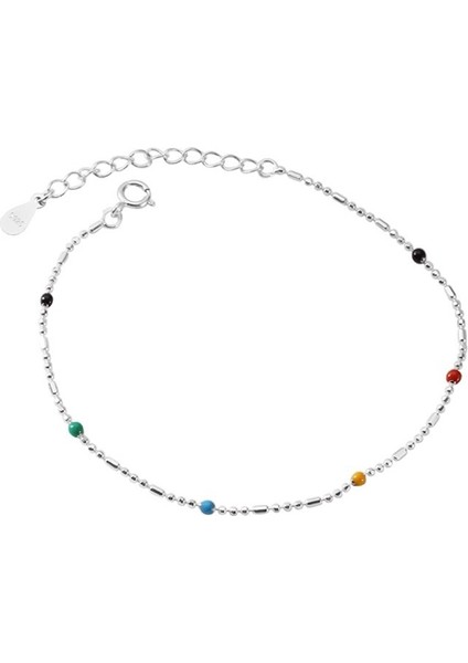 YUANYING0061 Gümüş Eğlenceli Aşk Kalp Charm Kadın Bileklik (Yurt Dışından)