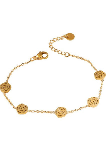 YUANYING0042KADINLAR Için Çift Katmanlı Gümüş Buzlu Boncuklu Yıldız Bileklik (Yurt Dışından)