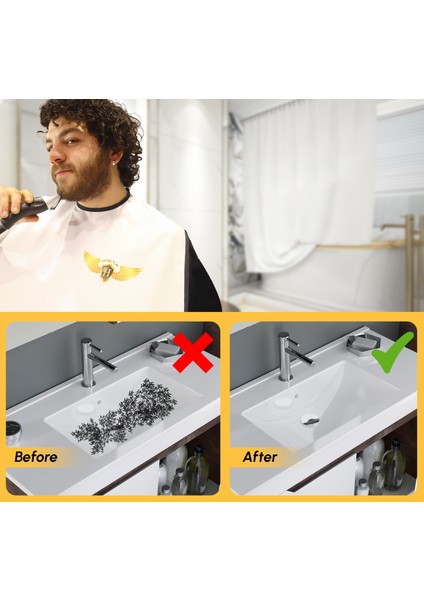 Saç Sakal Bakım ve Tıraş Önlüğü Beyaz modelleri