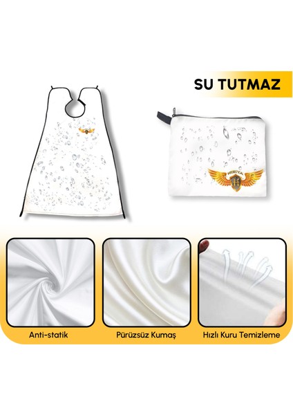 Saç Sakal Bakım ve Tıraş Önlüğü Beyaz fırsatları