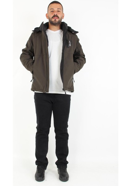 1030 Kapşonlu Softshell Mont