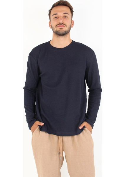 5073-2 Waffle O Yaka Sweat