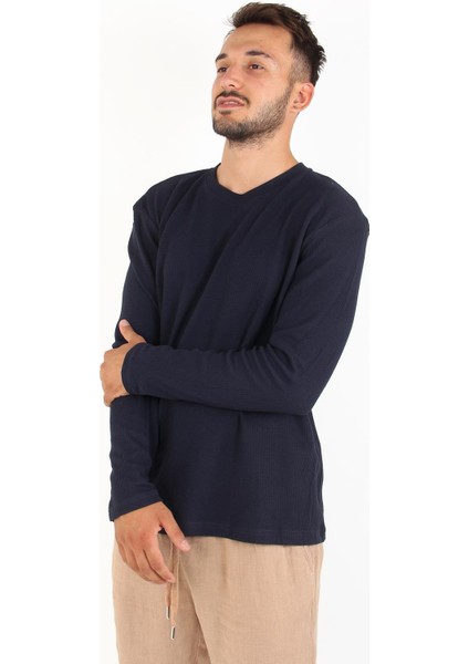 5073-2 Waffle O Yaka Sweat