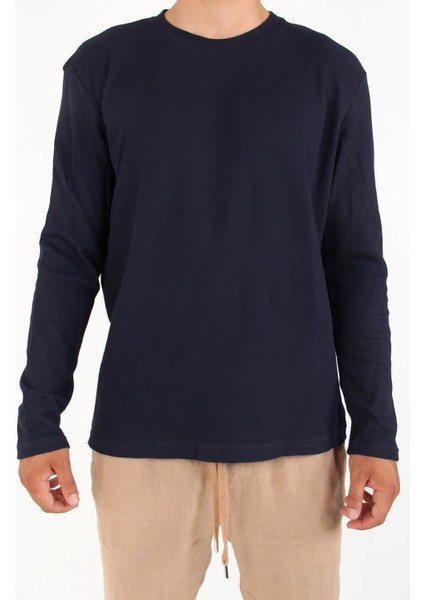 5073-2 Waffle O Yaka Sweat