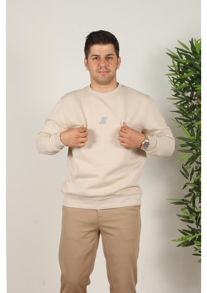 5012 Şardonlu Üç Iplik O Yaka Sweat