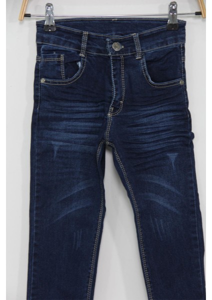 2988 Garson Likralı Yıpratmalı Krinkıl Kot Pantolon (5-8)