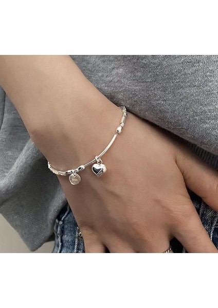 YUANYING0064ÇIFT Katmanlı Yılan Kemiği Gümüş Boncuklu Kadın Bilekliği (Yurt Dışından) fiyatları