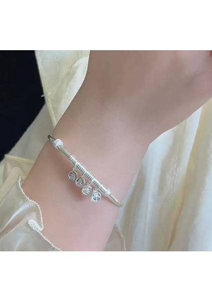 YUANYING00149SADE, Çok Yönlü, Ince, Yuvarlak Boncuklu, Gümüş Kaplama Kadın Bileziği (Yurt Dışından) fiyatları