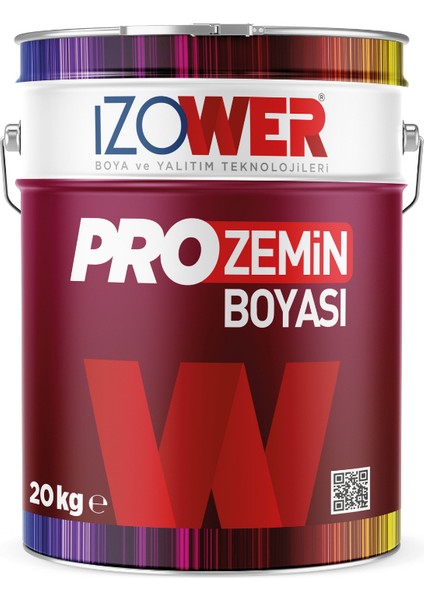 Izower Pro Zemin Boyası 20KG - Ral 7016 - Antrasit Gri