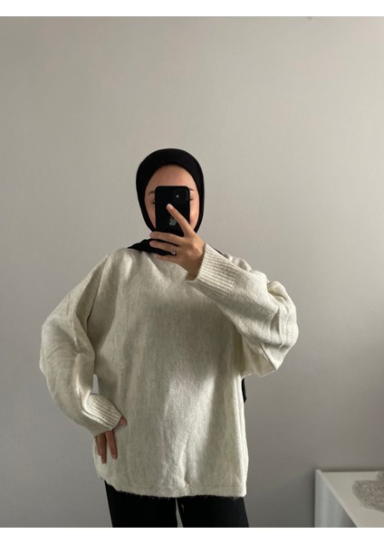 Oversize Yarasa Kol Triko Kazak modelleri