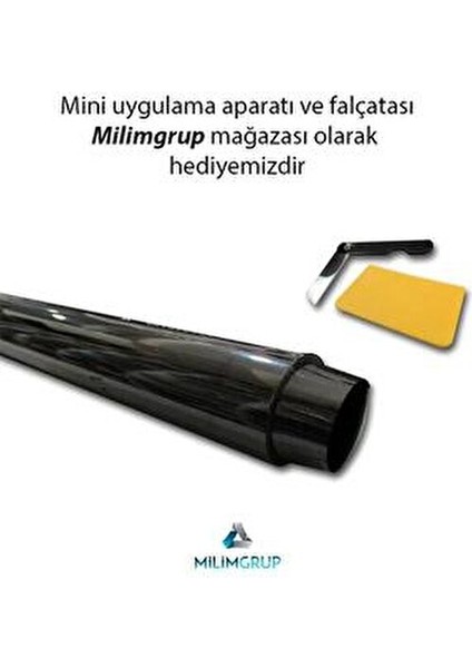 Oto Cam Filmi Koyu Ton 75 Cm 3 Metre Yapışkanlı Siyah fırsatları