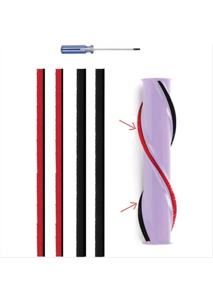 V6 V7 V8 V10 Elektrikli Süpürge Aksesuarları Için 4'lü Rulo Fırça Peluş Şeritleri (Yurt Dışından) modelleri