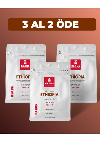 Ethiopia Çekirdek Kahve