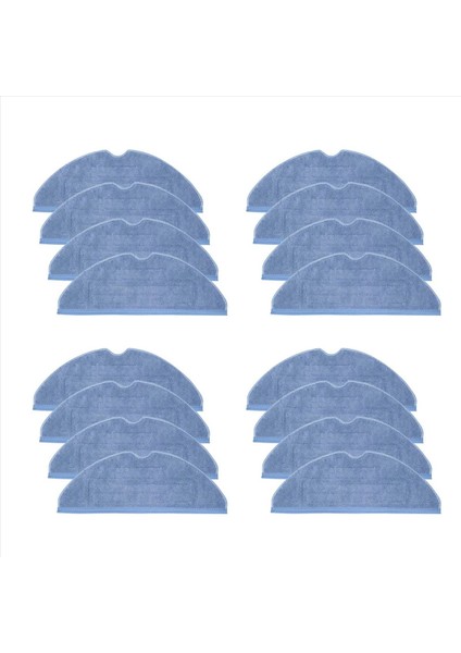 T7 Plus S7 Için 16 Adet Vakumlu Paspas Yedek Pedleri Yeniden Kullanılabilir Zemin Uzmanı Islak Mikrofiber Yumuşak Ped (Yurt Dışından)