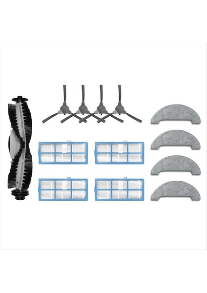 E1 Robot Süpürge Ana Yan Fırça Hepa Filtre Paspas Pedi Yedek Parça Aksesuarları (Yurt Dışından)